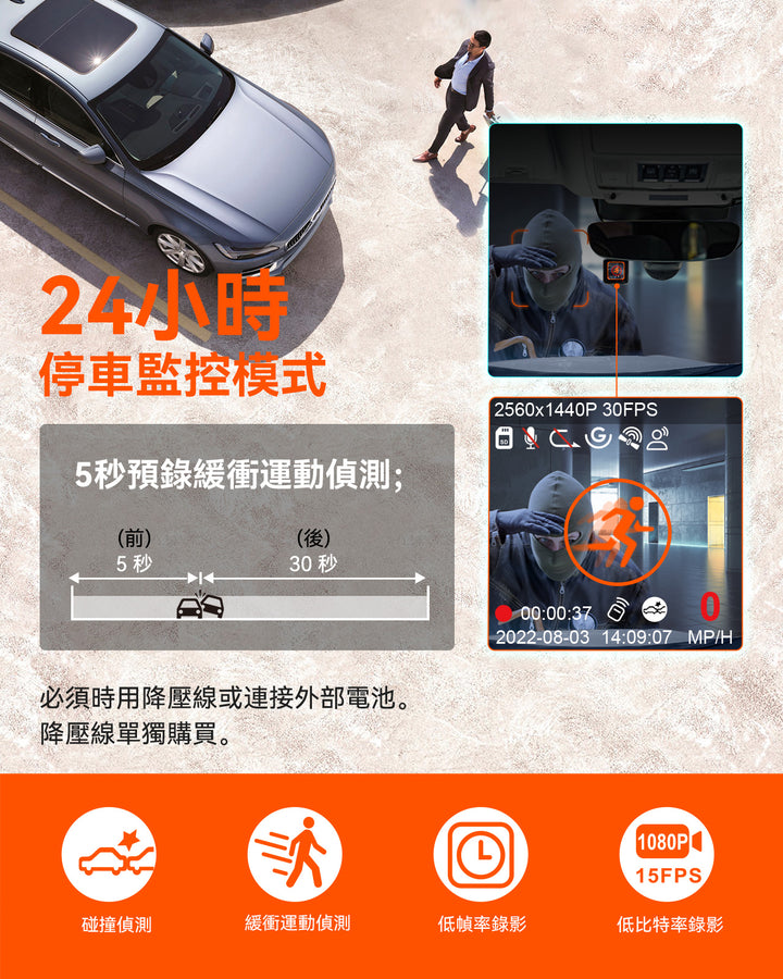 Vantrue E1 行車紀錄器4k汽車紀錄儀