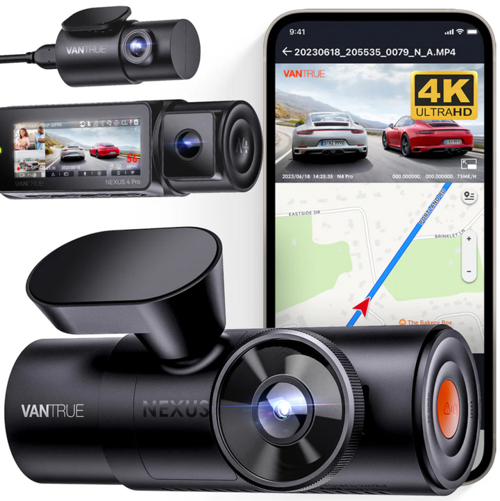 Vantrue N4PRO 3頻道行車紀錄器4k汽車紀錄儀