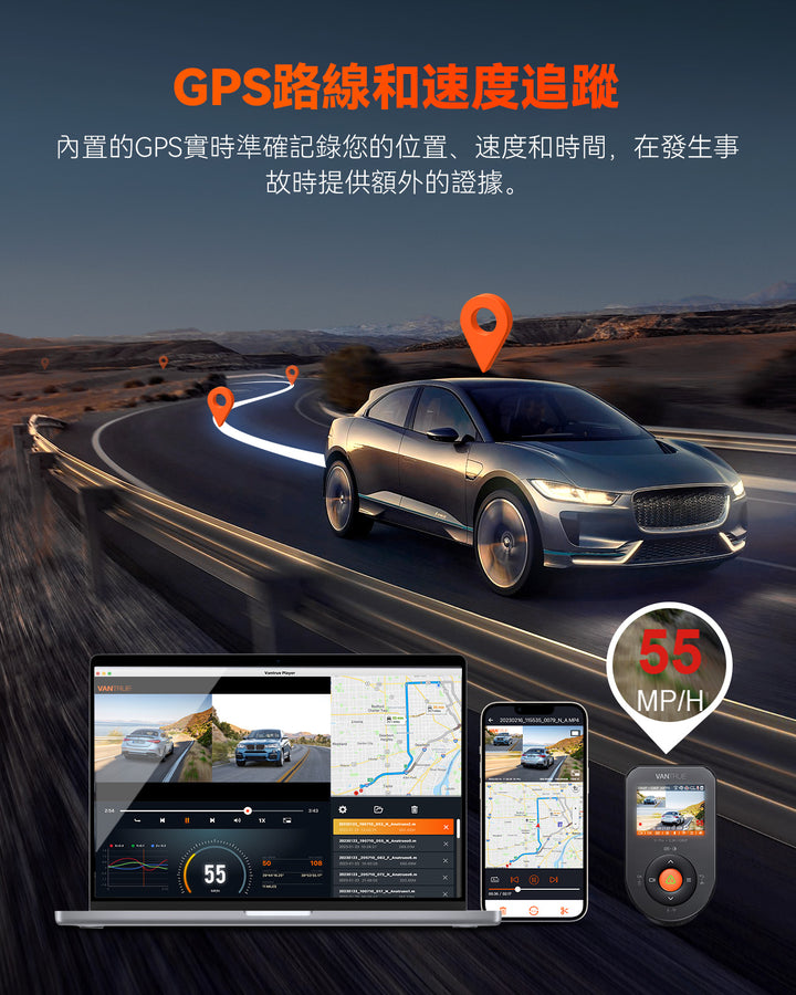 Vantrue S1PRO 2頻道4G行車紀錄器4k汽車紀錄儀